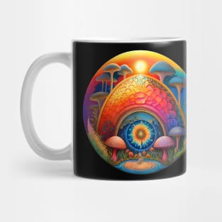 Magic Mushrooms in Garden Mug